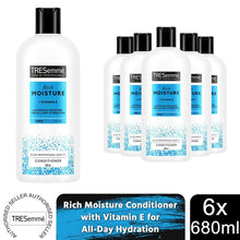 Load image into Gallery viewer, Tresemme Conditioner Rich Moisture with Vitamin E for All-Day Hydration, 6x680ml