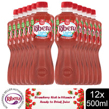 Load image into Gallery viewer, 12 Pack of Ribena Strawberry Ready to Drink Juice, 500ml