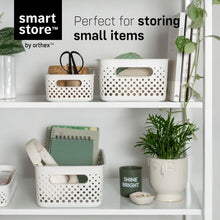 Load image into Gallery viewer, SmartStore Essence Medium 5.6L Storage Basket, 3 Pack Organiser Bins, Off White