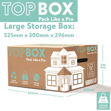 Load image into Gallery viewer, Topbox Large 48 Litre Double Walled Moving and Storage Boxes, 6 Boxes