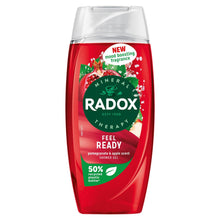 Load image into Gallery viewer, 6x Radox Mineral Therapy Shower Gel Feel Ready w/ Pomegranate&amp;apple Scent, 225ml