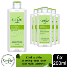 Load image into Gallery viewer, Simple Kind to Skin Soothing Facial Toner with Multi-Vitamines 200ml,3 or 6 Pack