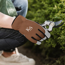 Load image into Gallery viewer, Kent &amp; Stowe SureFit Spandex Copper, white &amp; black Gardening gloves Large