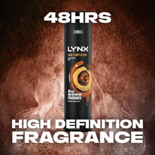 Load image into Gallery viewer, Lynx XXL Dark Temptation 48-Hour High Definition Body Spray Deodorant, 6x250ml