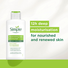 Load image into Gallery viewer, 3xor6x 125ml Simple KindtoSkin 12H Moisturisation Replenishing Rich Moisturiser