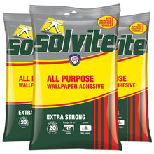 Load image into Gallery viewer, Solvite All-Purpose Extra Strong Wallpaper Adhesive, 3 Sachets (approx 30 rolls)