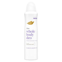 Load image into Gallery viewer, Dove Whole Body Odour Protection Deodorant Spray Lavender &amp; Camomile 150ml, 6pk