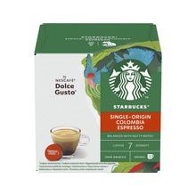 Load image into Gallery viewer, Nescafe Dolce Gusto Starbucks Coffee Pods Caps Box of 12 Colombia Espresso
