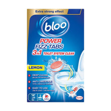 Load image into Gallery viewer, Bloo Power Toilet Fizz Tabs, Drain Deep Cleaning Bad Odour, 8 x 25g 8 Packs