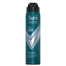 Load image into Gallery viewer, Sure Men Resilience Deodorant Spray with 72H Nonstop Protection 250ml, 3 Pack