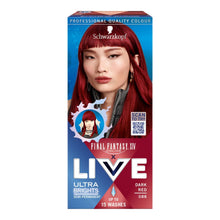 Load image into Gallery viewer, LIVE Colour Hair Dye UB088 Dark Red Permanent Intense Colour, 2 Pack