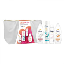 Load image into Gallery viewer, Dove Discover Ultimate Beauty Bag Gift Set , Body Wash, Deodorant &amp; Lotion