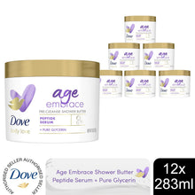 Load image into Gallery viewer, Dove Body Love Age Embrace Pre-Cleanse Shower Butter w/ Peptide Serum, 12x283ml