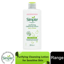 Load image into Gallery viewer, Simple Kind To Skin Purifying Cleansing Lotion for Sensitive Skin 200ml,3 or 6Pk