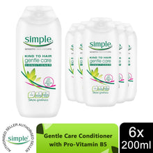 Load image into Gallery viewer, Simple Kind to Hair Gentle Care Conditioner, 6 x 200ml