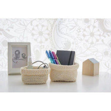 Load image into Gallery viewer, Jocca Woven Crochet Storage Baskets Set of 2 Home Organiser Grey, Cream or Green