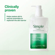 Load image into Gallery viewer, 3x Simple Facial Cleanser Purify, Repair, Hydrate, Age Resist, Smooth+ Gel,240ml
