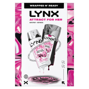 Lynx Attract for Her Duo Gift Set Women's Fragrance Spray & Shower Gel