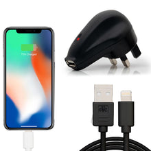 Load image into Gallery viewer, FX 1 AMP Mains Charger for USB with LED Indicator, Black