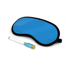 Load image into Gallery viewer, DIY Sleep Eye Mask Blue Write Your Message With Pen &amp; Eraser Travel Accessory