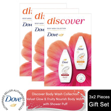 Load image into Gallery viewer, Dove Discover Duo Gift Set-Fruity Nourish &amp; Silky Velvet Moisturising Bodywash