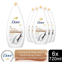 Load image into Gallery viewer, 6pk of 720ml Dove Caring Bath Purely Pampering Shea Butter Bath Soak