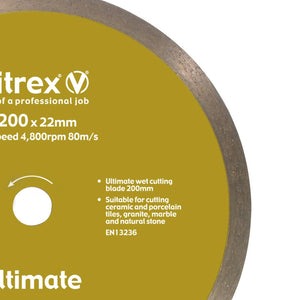 VITREX DIAMOND BLADE 200MM ULTIMATE