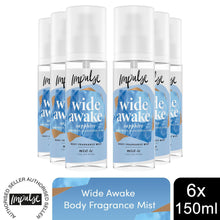 Load image into Gallery viewer, Impulse Body Fragrance Mist Wide Awake w/ Grapefruit, Eucalyptus Scent 150ml,6pk