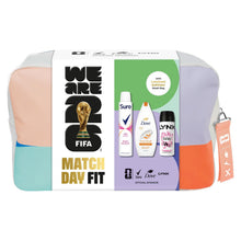 Load image into Gallery viewer, Match Day Fit for Her FIFA Gift Set,Body Wash, Anti-Perspirant, Spray+Wash Bag