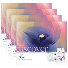 Load image into Gallery viewer, Dove Discover Favourites Selection 3 Pieces Gift Set for Her with Beauty Bag