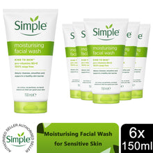 Load image into Gallery viewer, Simple Face Wash Range-Moisturising, Refreshing, Clear Pore Scrub or Glow, 150ml