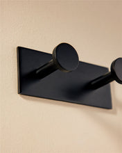 Load image into Gallery viewer, COSMIC Hook Black Matte Adhesive Measures 4.5 x 4.5 x 11 cm