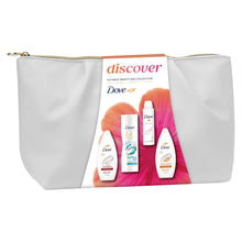 Load image into Gallery viewer, Dove Discover Ultimate Beauty Bag Gift Set , Body Wash, Deodorant &amp; Lotion