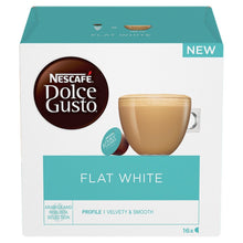 Load image into Gallery viewer, Nescafe Dolce Gusto Coffee Pods Caps Box of 16 Flat White