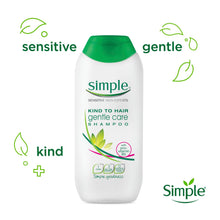 Load image into Gallery viewer, Simple Kind to Hair Gentle Care Shampoo or Conditioner 200ml/400ml - 3 Pack