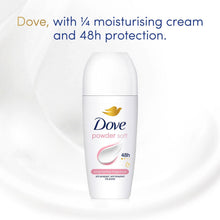 Load image into Gallery viewer, Dove Powder Soft Roll On Anti-Perspirant w/ 48H Long Lasting Fragrance 50ml,30pk