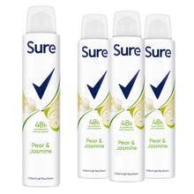 Load image into Gallery viewer, Sure Women Deodorant Spray Pear &amp; Jasmine with 48Hrs Protection 200ml, 3 Pack