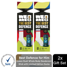 Load image into Gallery viewer, Best Defence Ocean Rush Scent Deodorant Stick &amp; Socks Men Grooming Gift Set