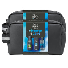 Load image into Gallery viewer, Dove Men+Care Gift Set Cleanse+Care Washbag, Bodywash, Deodorant &amp; Shampoo