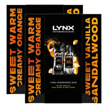Load image into Gallery viewer, Lynx Black Vanilla Duo Gift Set, Premium Body Spray &amp; Wash, Long-Lasting Scent