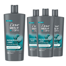 Load image into Gallery viewer, Dove Men+Care 3-in-1 Hair, Face and Body Wash Eucalyptus + Mint 700ml, 3 Pack