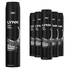 Load image into Gallery viewer, 6 Pack Lynx XXL 48H Fresh Deodorant Body Spray, Black, 250ml