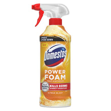 Load image into Gallery viewer, Domestos Power Foam Toilet &amp; Bathroom Cleaner Spray Kills 99.99% Germs, 450ml