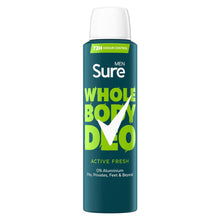 Load image into Gallery viewer, Sure Whole Body Active Fresh Bundle Spray &amp; Cream for Men with 72H Odour Control