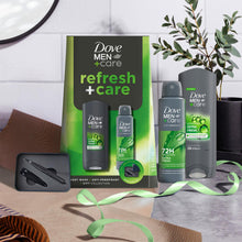 Load image into Gallery viewer, Dove Men+Care Refresh, Extra Fresh Body Wash, Deodorant and Manicure Gift Set