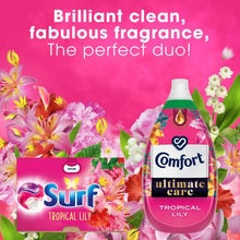 Load image into Gallery viewer, Surf 3 in 1 Laundry Washing Detergent Capsules Tropical Lily, 26 Washes, Pack of 3