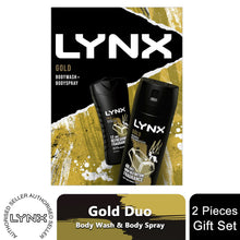 Load image into Gallery viewer, Lynx Gold Body Wash 225ml &amp; Body Spray 150ml 2Pcs Gift Set for Him