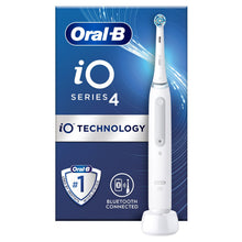 Load image into Gallery viewer, Oral-B iO4 Electric Rechargeable Toothbrush with 4 Modes &amp; UK 2 Pin Plug, White