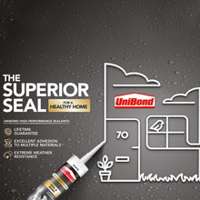 Load image into Gallery viewer, Unibond Seal &amp; Bond Sealant Cartridge Multi-Purpose Adhesive White, 389g