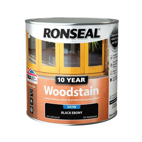 10 Year Woodstain Ebony 2.5 litre